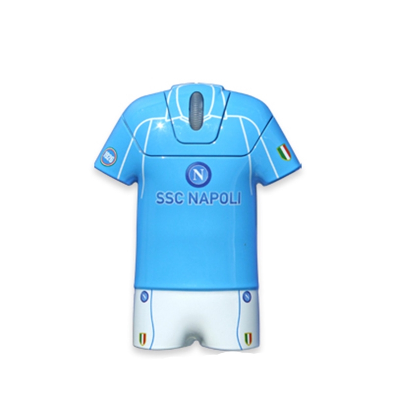 TECHMADE Mouse ottico Techmade 1600 DPI fantasia T-Shirt SSC Napoli